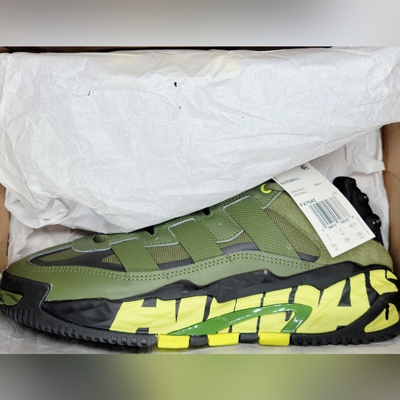 Adidas Niteball Men's Sneakers Olive Green Black FX7645 Size 7.5 NIB